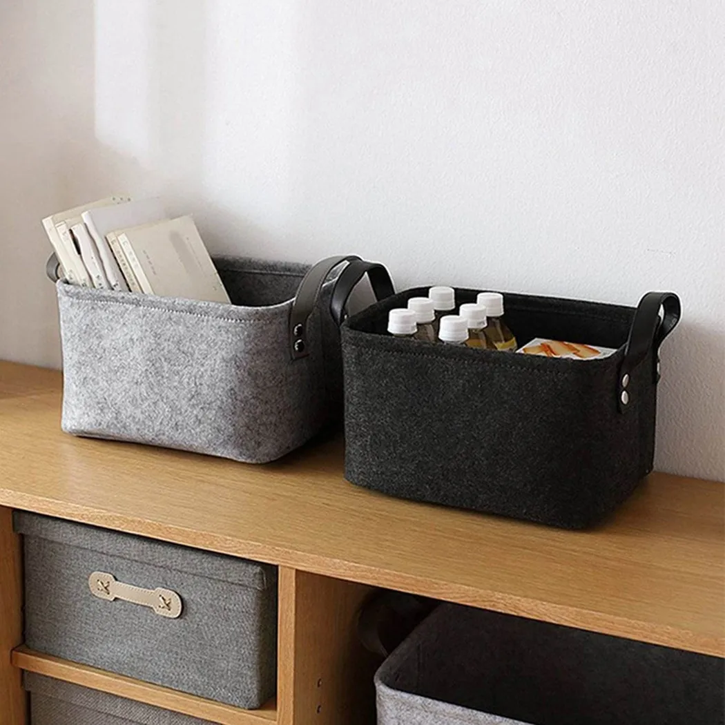 

Laundry Felt Box Magazines Organizer 39*29*25CM Receiving Shelf Storage