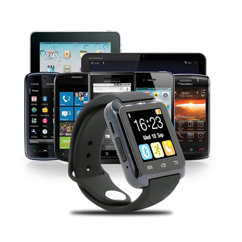 2018 Новый U80 умные часы-браслет с поддержкой Bluetooth часы для iphone 4 4S 5 5S 6 6s плюс samsung S4