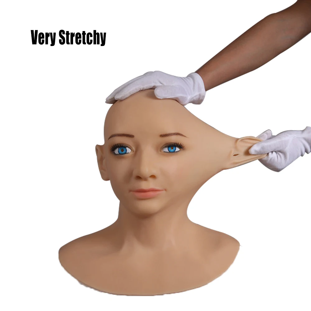 Силиконовая женская маска для косплея транссексуалов |