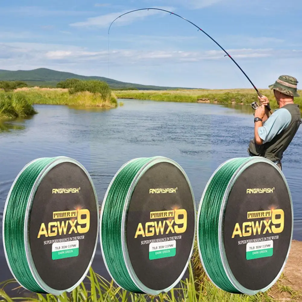 

9 Strands 300m Super Pe Braided Fishing Line Strong Strength Line Wear Thread Resistant N3x7
