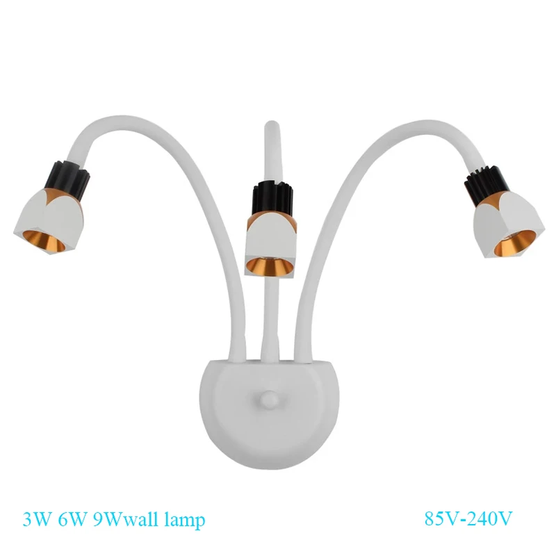 

3W 6W 9W Modern Aluminum LED front mirror light bathroom makeup wall lamps led vanity wall mounted sconces lighting AC110V-220V