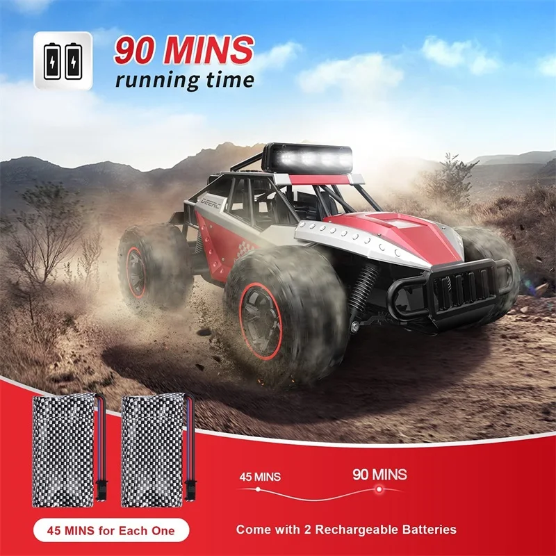 Машинка DEERC DE43 на радиоуправлении 1:14 25 км/ч 2 4 ГГц 2WD |