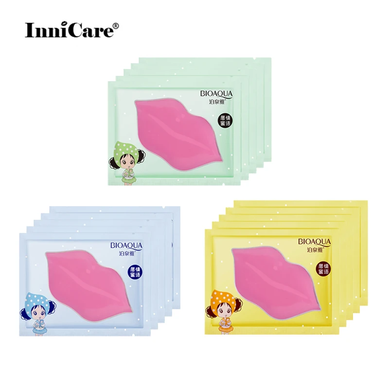 Bioaqua Collagen Crystal Lip Mask Lips Plump Gel Patches Labial Care Hydrating Lip Care Moisturizing Anti Wrinkle Gel Patch