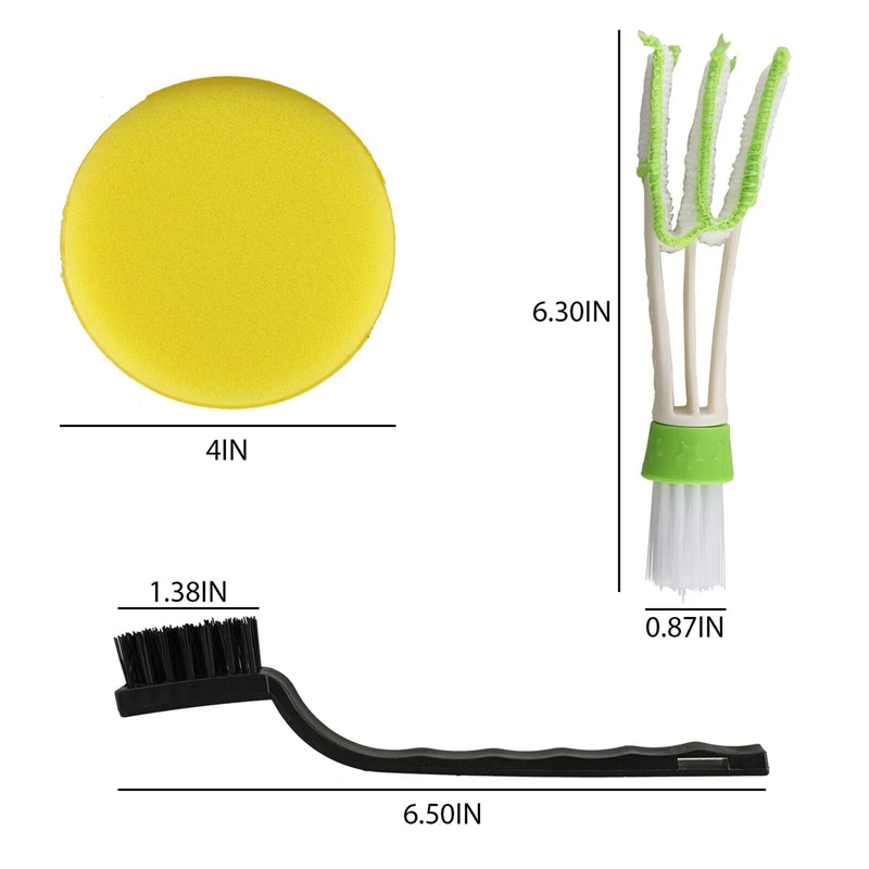 

12Pcs Car Detailing Brush Kit Boar Hair Vehicle / Auto Inner for Wheel Clean Set