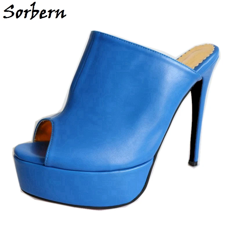 Сланцы женские с открытым носком на платформе 16 см размеры 32 52|Тапочки| |