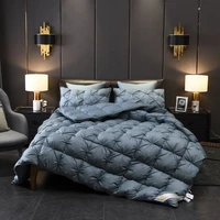 luxury 1000tc white goose down comforter duvet insert us queen king super size 104x91100 cotton cover reversible blanket