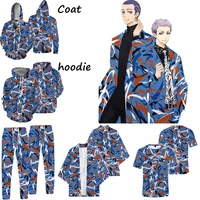tokyo revengers 3d hoodie autumn fashion anime jacket hooded sweatshirts trousers unisex cloak short sleeve printing outfits