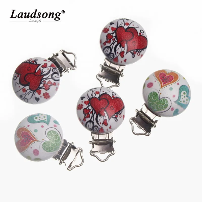 

5 шт., детские деревянные кольца-гвоздики, 4,4x2,9 см