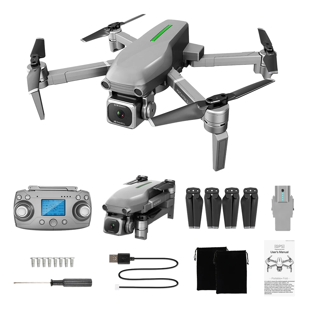 L109 Дрон GPS 4K HD камера 5G WIFI FPV Бесщеточный мотор складной селфи дроны