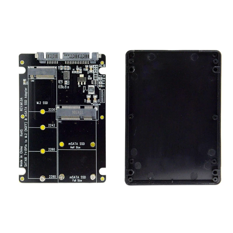 Комбинированный адаптер M.2 NGFF B key и mSATA SSD на SATA 3 0 2 в 1|Компьютерные кабели разъемы|
