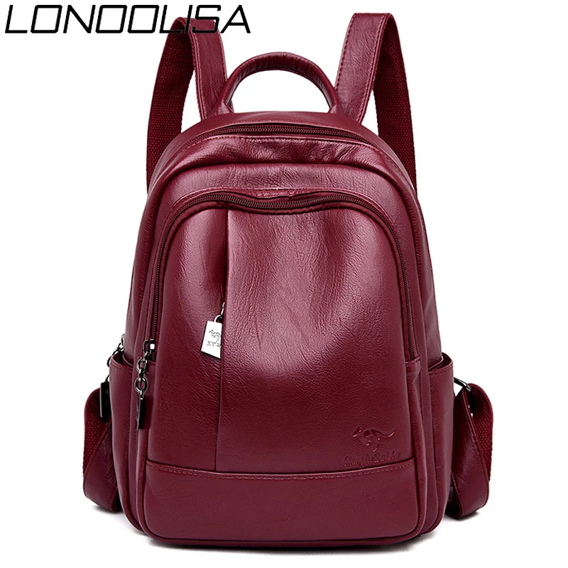 Женские мягкие кожаные рюкзаки, высокое качество, рюкзак Mochila Feminina, школьные сумки для девочек-подростков, рюкзак для путешествий, Sac A Dos