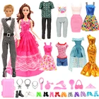 Модные 43 предметанабор кукольный домик мебель игрушки = гардероб + 42 Куклы Аксессуары Одежда для Барби Кен игры рождественские детские игрушки