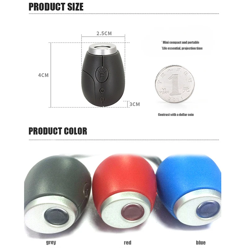 Цифровые проекционные часы портативные светодиодные настольное время проектор