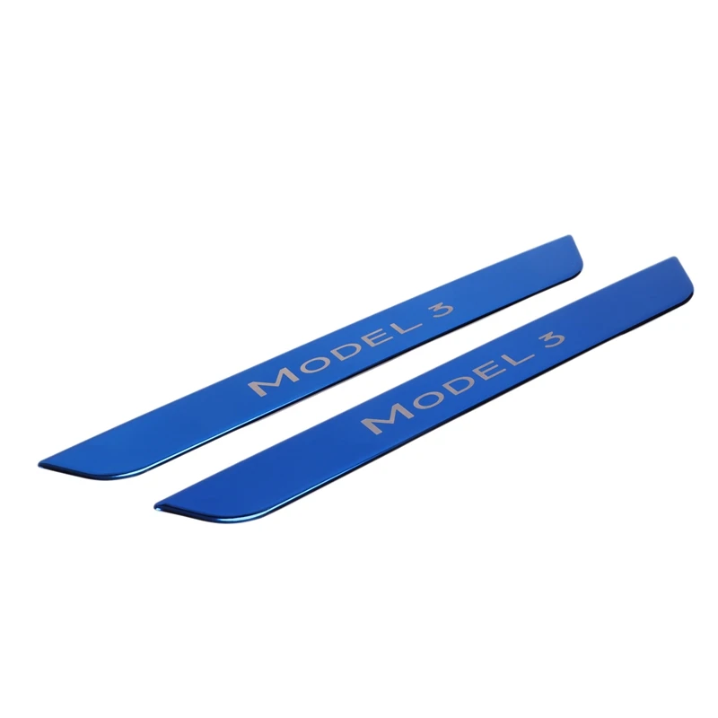 Модель 3 из нержавеющей стали Накладка на порог автомобиля для Tesla модель 2017 2018 2019
