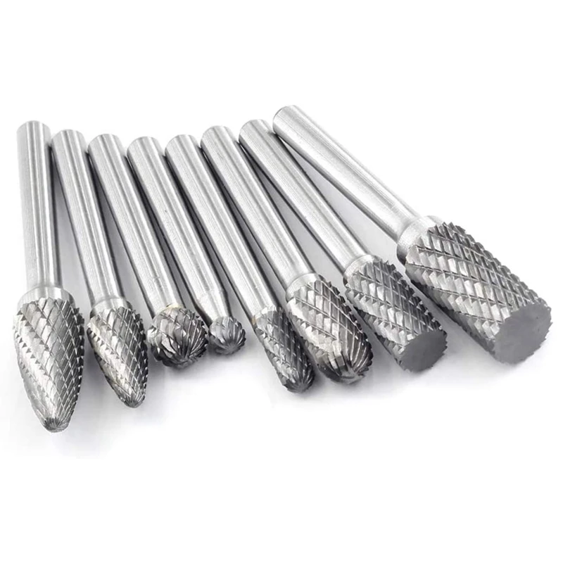 

Tungsten Steel Grinding Head Set Polishing Engraving Tool Set 8 Sets of Grinding and Polishing Tools