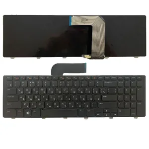 Новая русская клавиатура для ноутбука DELL 17R N7110 XPS 17 L701X L702X 5720 7720 Vostro 3750 v3750, черная русская клавиатура с рамкой