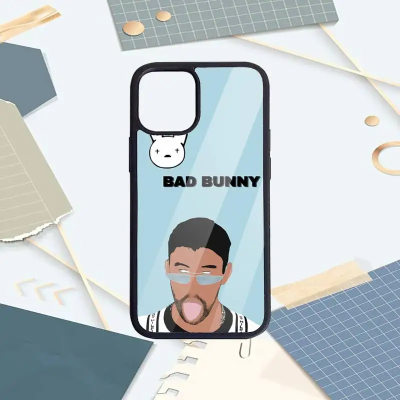 

Latin male singer bad bunny Phone Case PC For iPhone 11 12 pro XS MAX 8 7 6 6S Plus X 5S SE 2020 XR