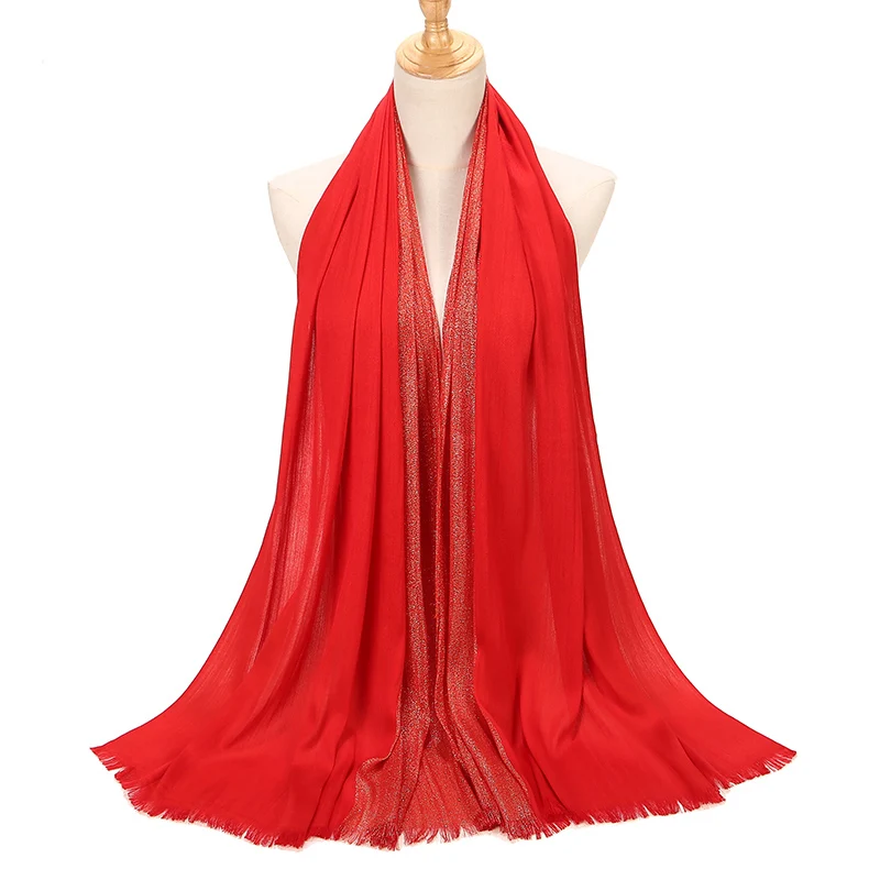 

2021 новый дизайн роскошный женский Шарф Модный Блестящий шелковый шарф шаль хлопковый однотонный мусульманский хиджаб 27 цветов s