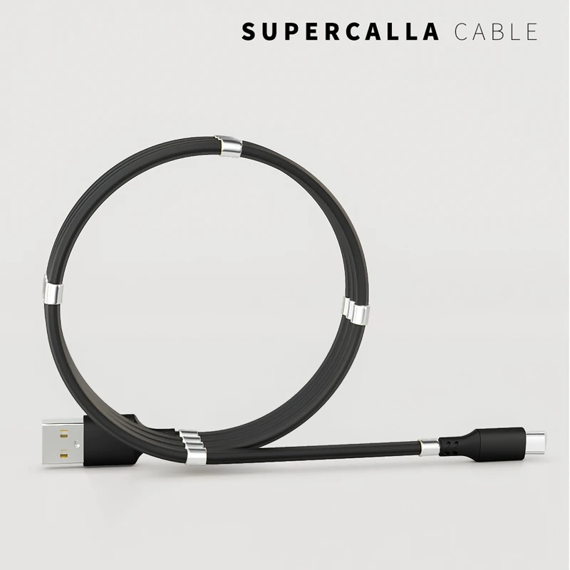 

Magnetic Cable Type C Storage Fast Charging USB Cable for Xiaomi Android Phone USB C Cable Quick Charger Cord