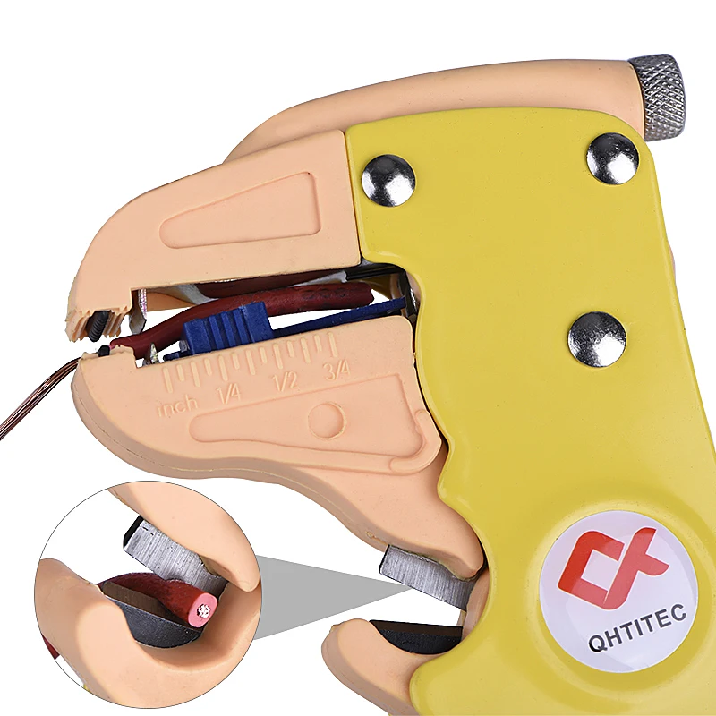 

QHTITEC Stripper Cutting Wire Cutters Nippers Peeler Crimping Pliers Multifunctional Stripping Electrician Tools Wire Terminals