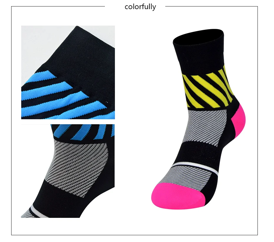 Darevie cycling socks soft sports socks breathable socks elastic biking socks anti-bacterial reflective bicycle cocks MTB road