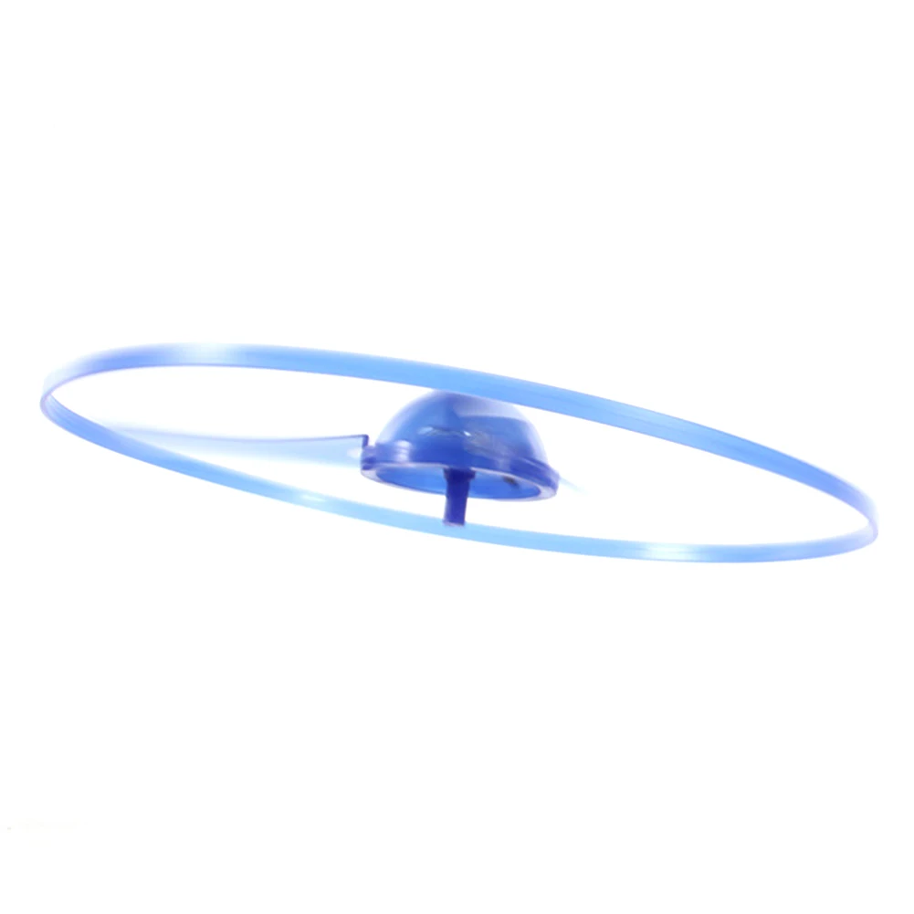 Disco volador de l&iacute;nea de tracci&oacute;n de pl&aacute;stico luz intermitente LED platillo volador juguete para ni&ntilde;os m&aacute;quina educativa de Aprendizaje Temprano juguete-2