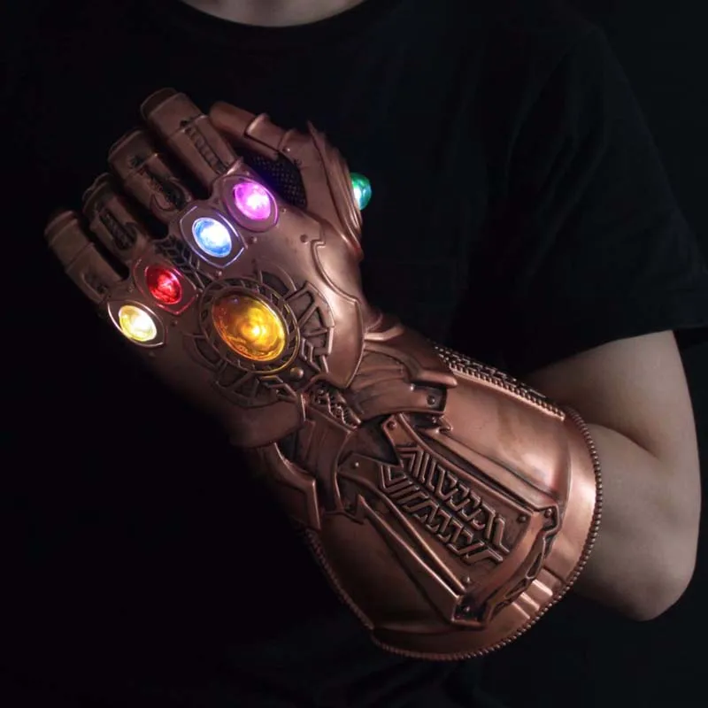 Светодиодный светильник Thanos Infinity Gauntlet Мстители War косплей светодиодный перчатки