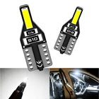 Светодиодсветодиодный лампа для чтения T10, 194, W5W, 168, для Peugeot 206, 307, 207, 408, 107, 407, 306, 406, белый, 7020, SMD, 6000K, 2 шт.
