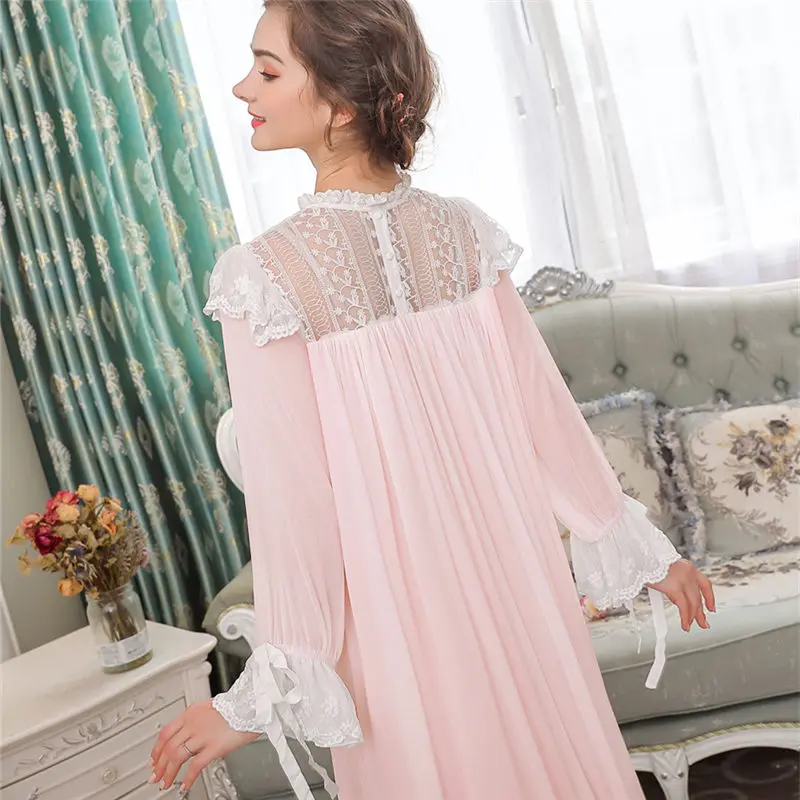 Свадебное платье в викторианском стиле для женщин осенняя одежда сна с длинным