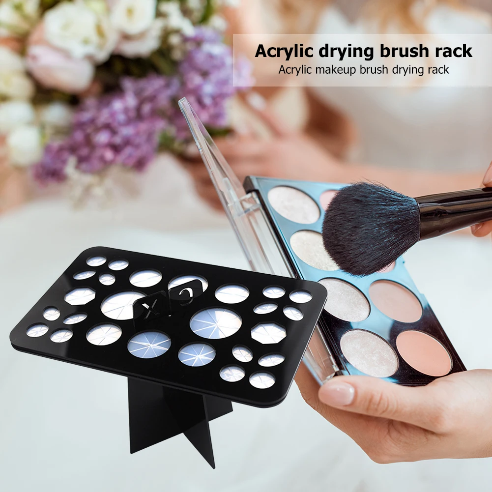 26 Отверстия для макияжа держатель кисти сушка сушки организатор полка Make Up