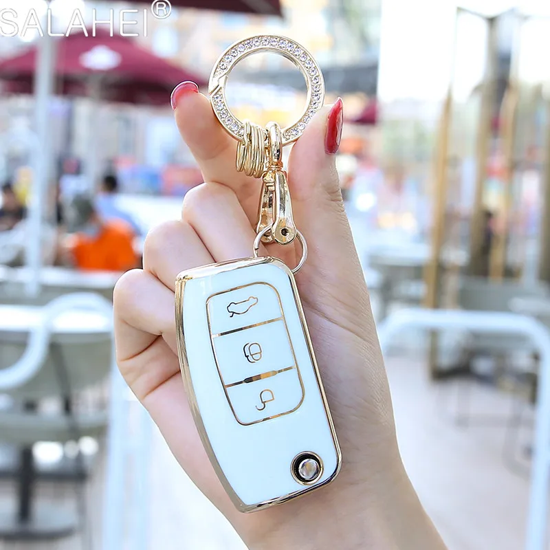 

TPU 3 Button Car Remote Key Cover Case For Ford Fiesta Focus 2 Ecosport Kuga Escape Falcon B-Max C-Max Eco Sport Galaxy Styling