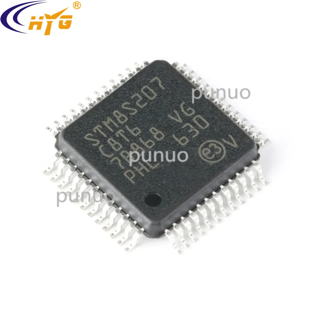 Оригинальная аутентичная Инкапсуляция STM8S207C8T6 LQFP48 8bit MCU 10bit ADC таймеры