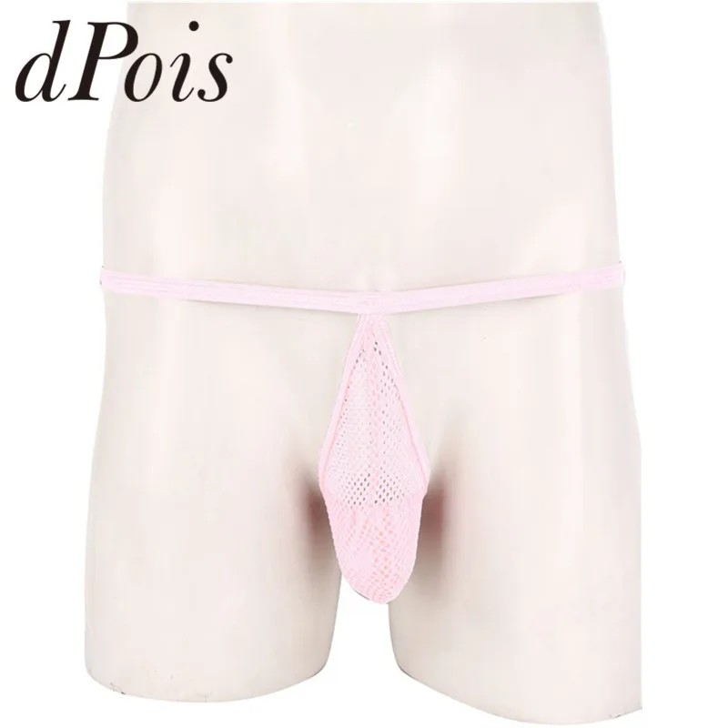 Мужские прозрачные прозрачная в крупную сетку трусы с низкой посадкой объемный