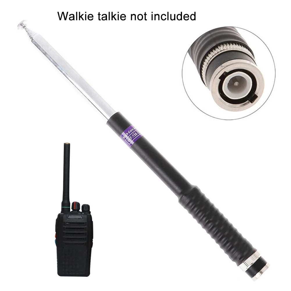 

FP10120 10 Sections Walkie Talkie VHF Replacement Part Telescopic Antenna BNC-Male Two Way Radio 136-174MHZ For IC-V8 V80 IC-U82