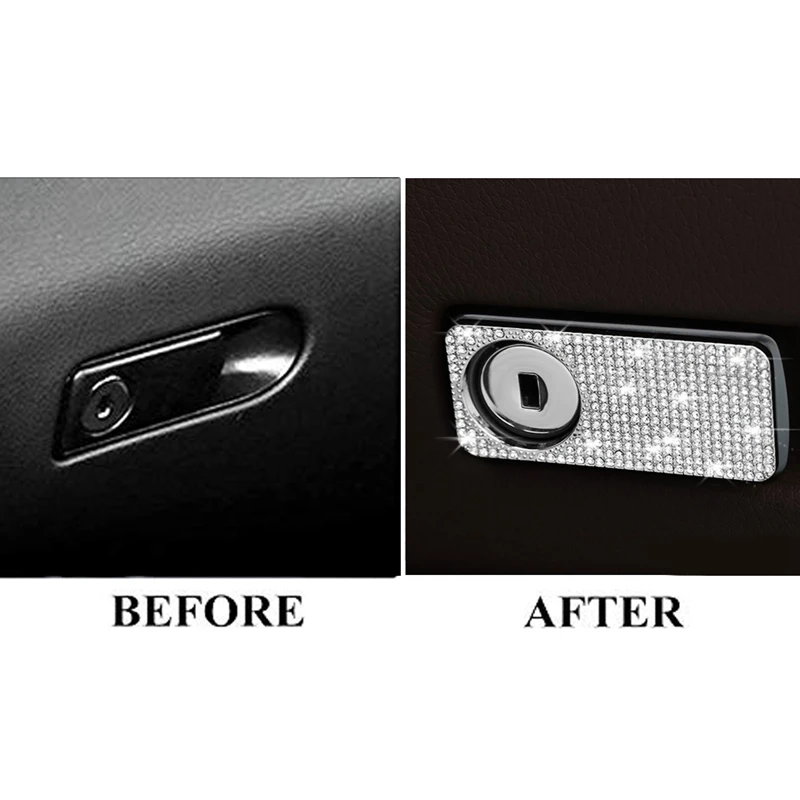 Copilot Box Switch Handle Rhinestones Sticker Cover &amp Crystal Console Multimedia Button for Benz E Class W213 | Автомобили и