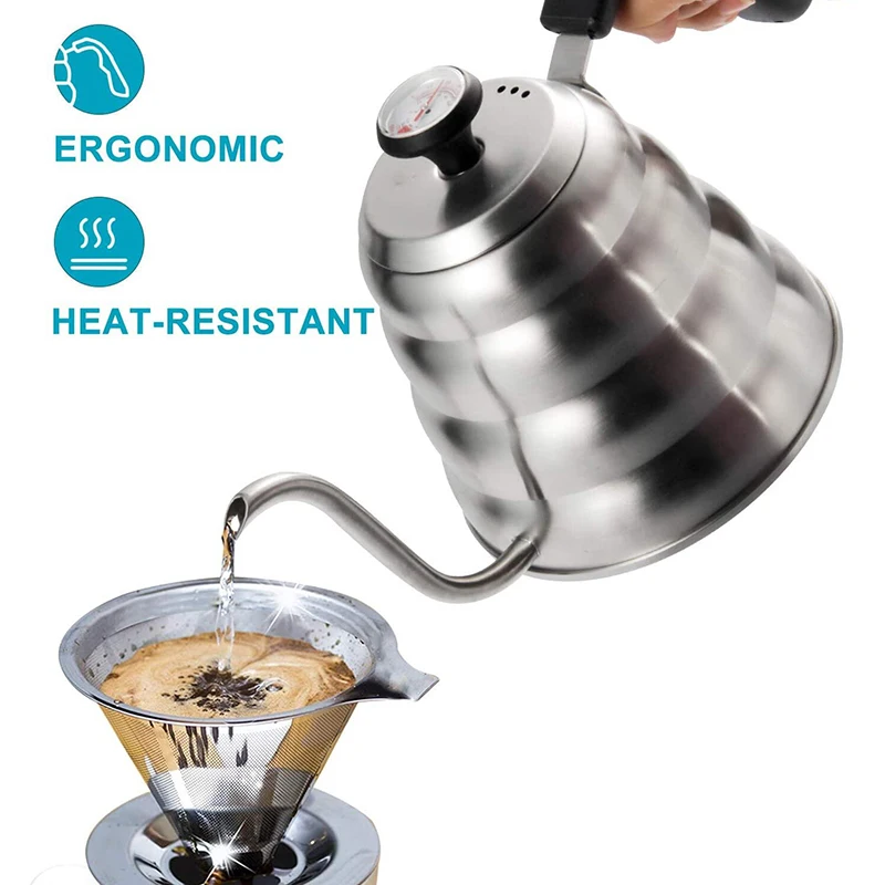 Чайник гусиная шея-чайник для заваривания кофе объемом 40 унций чайник из