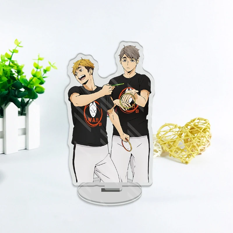 Аниме Haikyuu! Акриловая настольная подставка фигурки для волейбола подростков