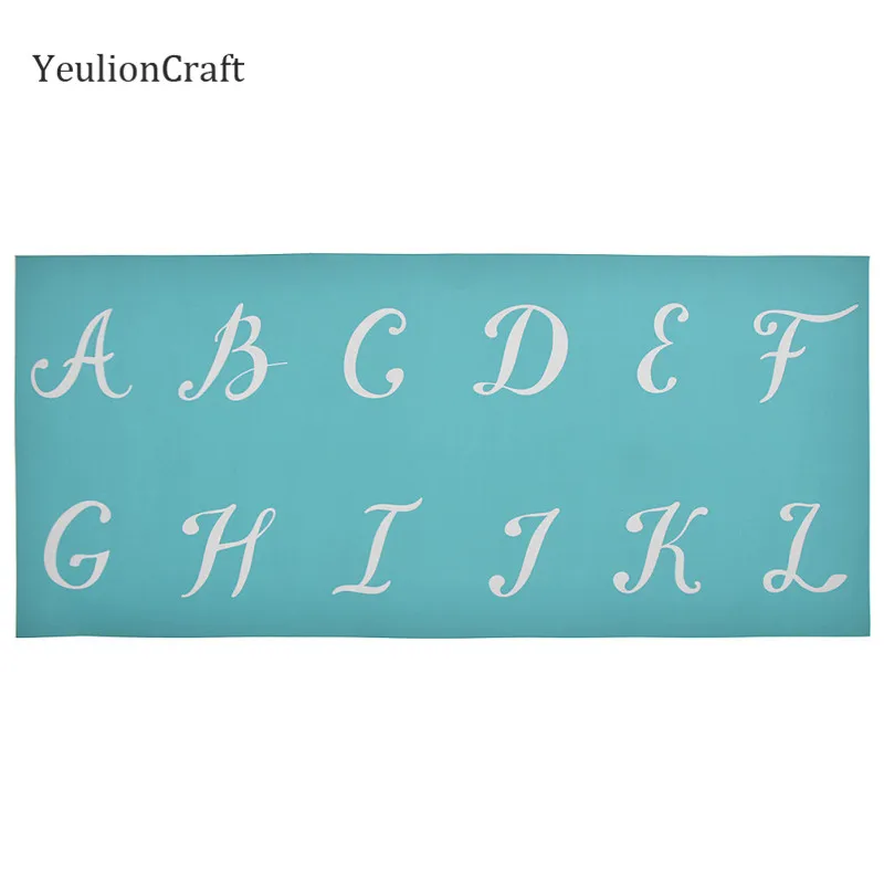 Шелковая трафареты для марок футболок с буквами алфавита цветами ручной