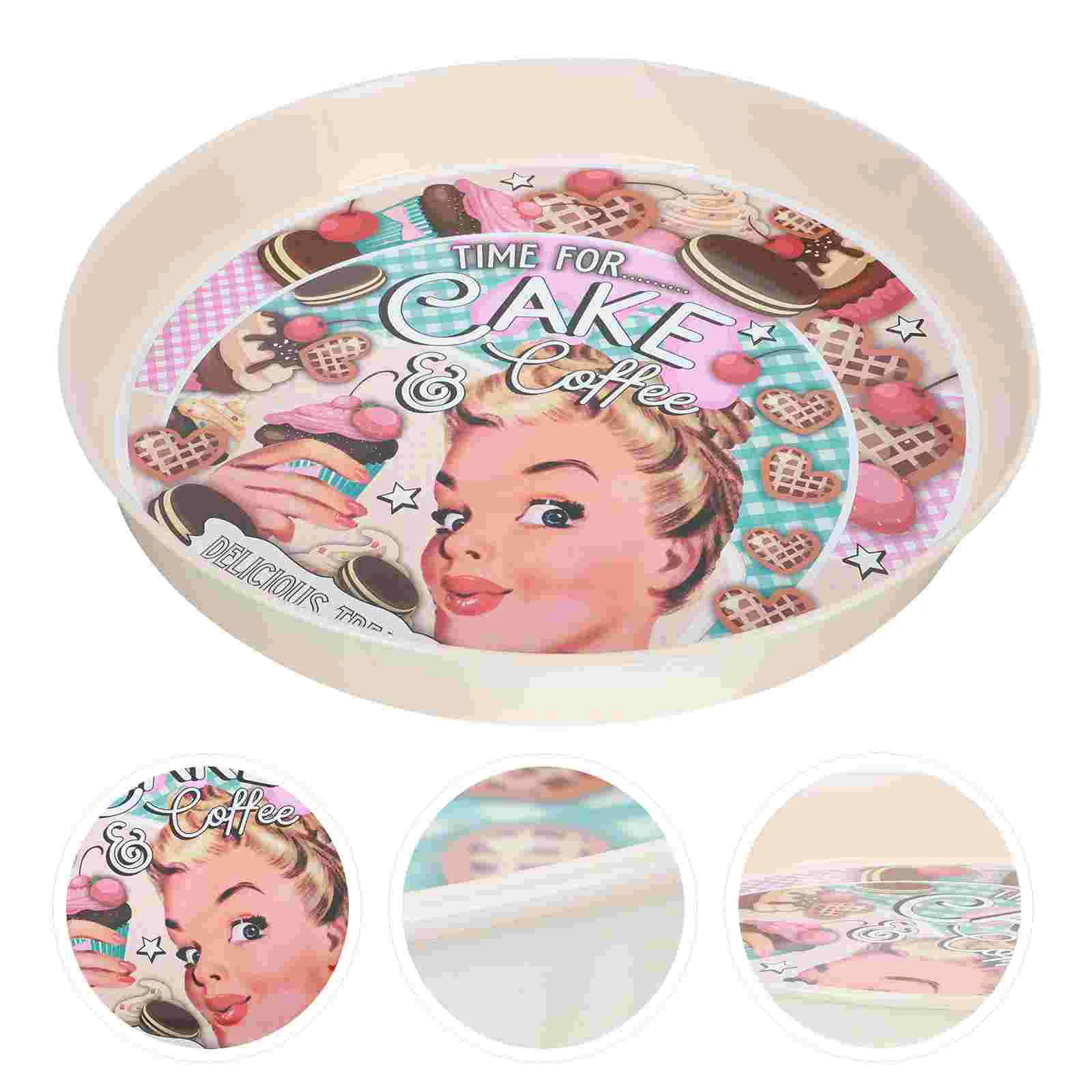 

1 шт., металлическая поднос для фруктов в американском стиле