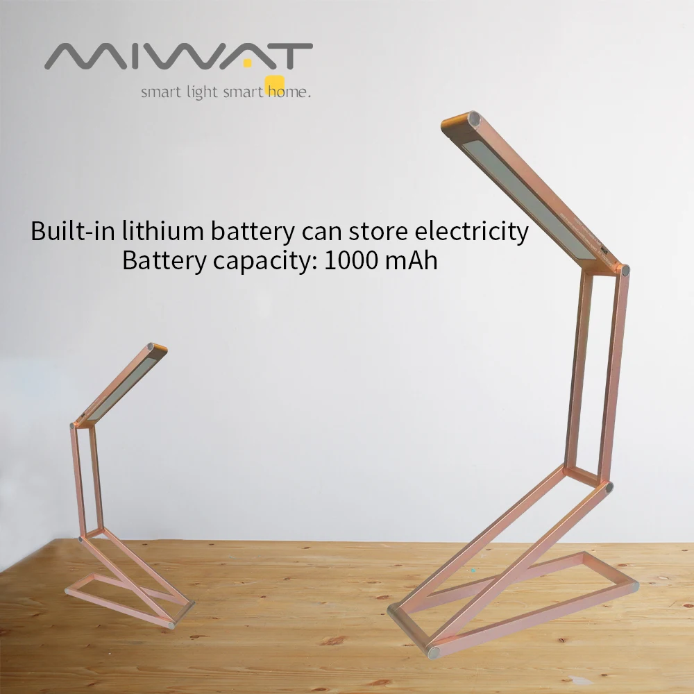 Светодиодный светильник с перезаряжаемой батареей настольная лампа