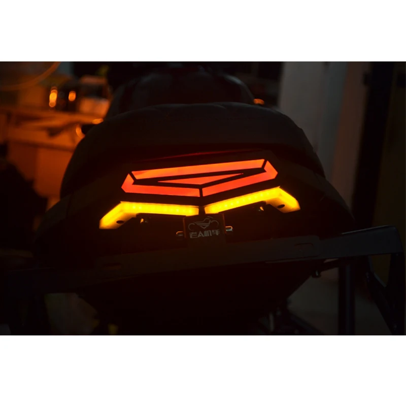 

For Benelli BJ500 BJ 500 Leoncino 500 Motorcycle Rear Tail Light Brake Turn Signals Integrated LED Lights License Plate Bracket