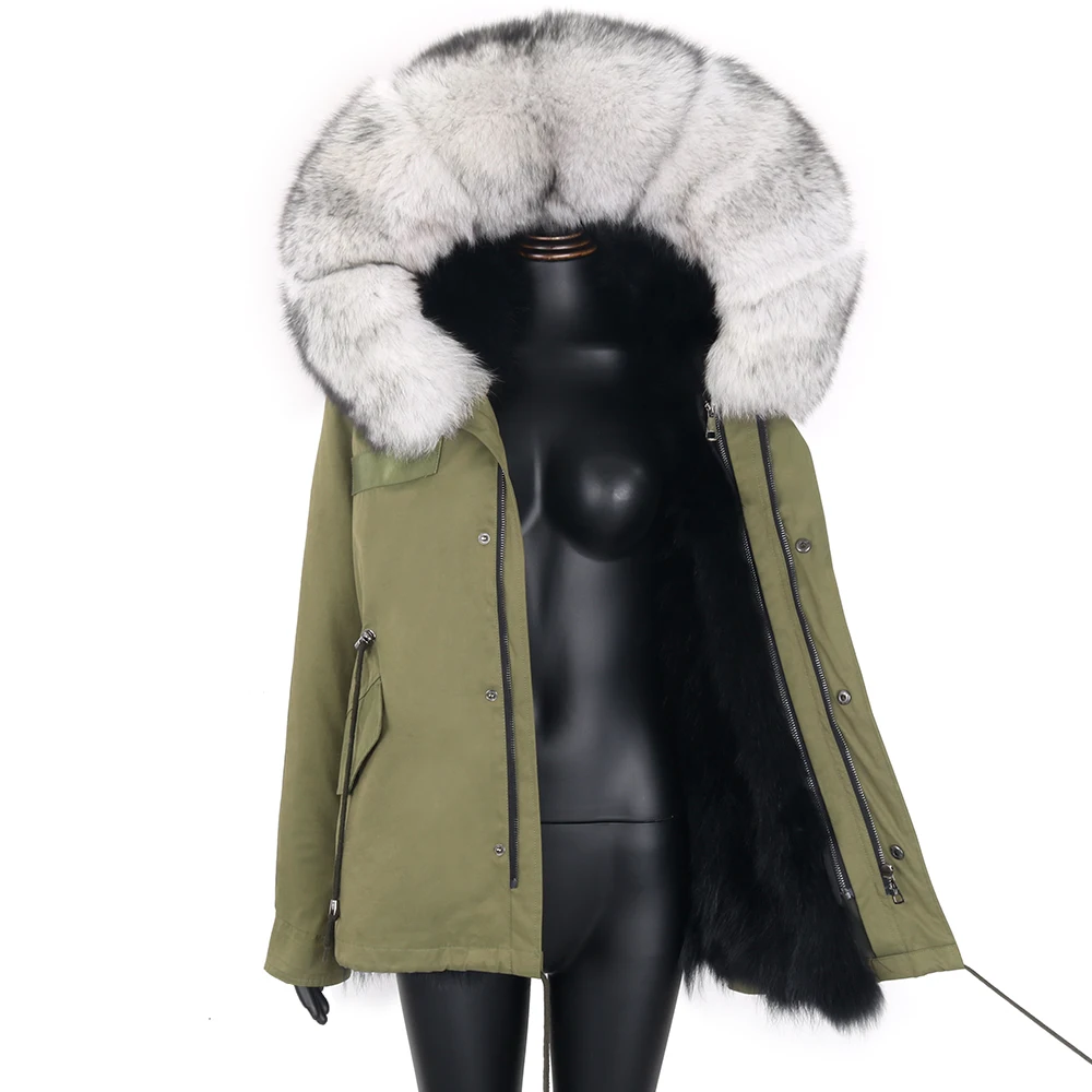 Women Winter Jacket Real Fur Coat Waterproof Parkas Ladies Outerwear Fashion Streetwear New Brand Designer Casual Clothing