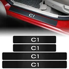 4 шт., защитные наклейки на пороги автомобиля Citroen C-ELYSEE C4L C3 C5 VTS