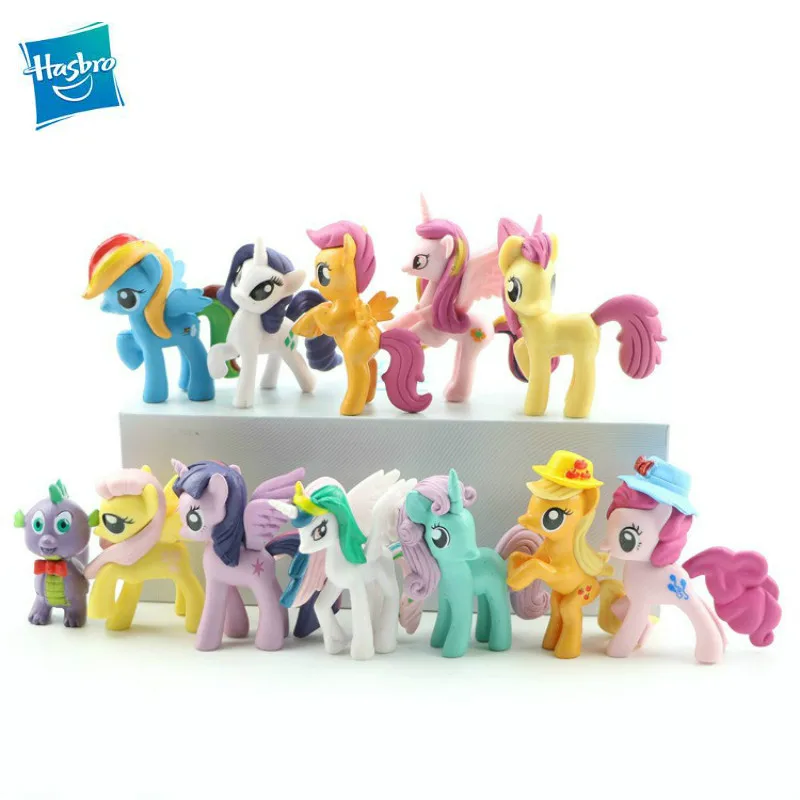 Hasbro мой маленький пони милый набор ручной работы из 12 игрушек милые мини-модели
