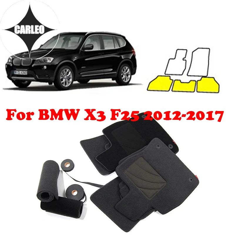 

Auto Floor Mats Fit For BMW X3 F25 2012-2017 Suede Carpet Car Dedicated Environmental Protection Material Multi-Colors