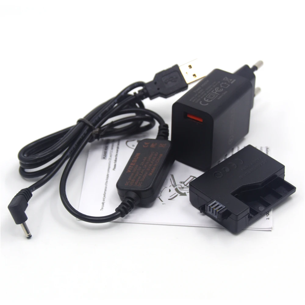 ACK-E5 внешний аккумулятор LC-E5E USB кабель + LP-E5 DR-E5 DC муфта быстрое зарядное устройство
