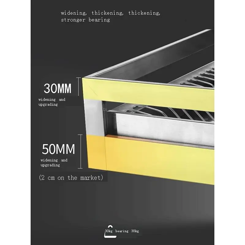 

Mutfak Malzemeleri Keuken Cocina Organizador Stainless Steel Rack Cuisine Cozinha Kitchen Cabinet Cestas Para Organizar Basket