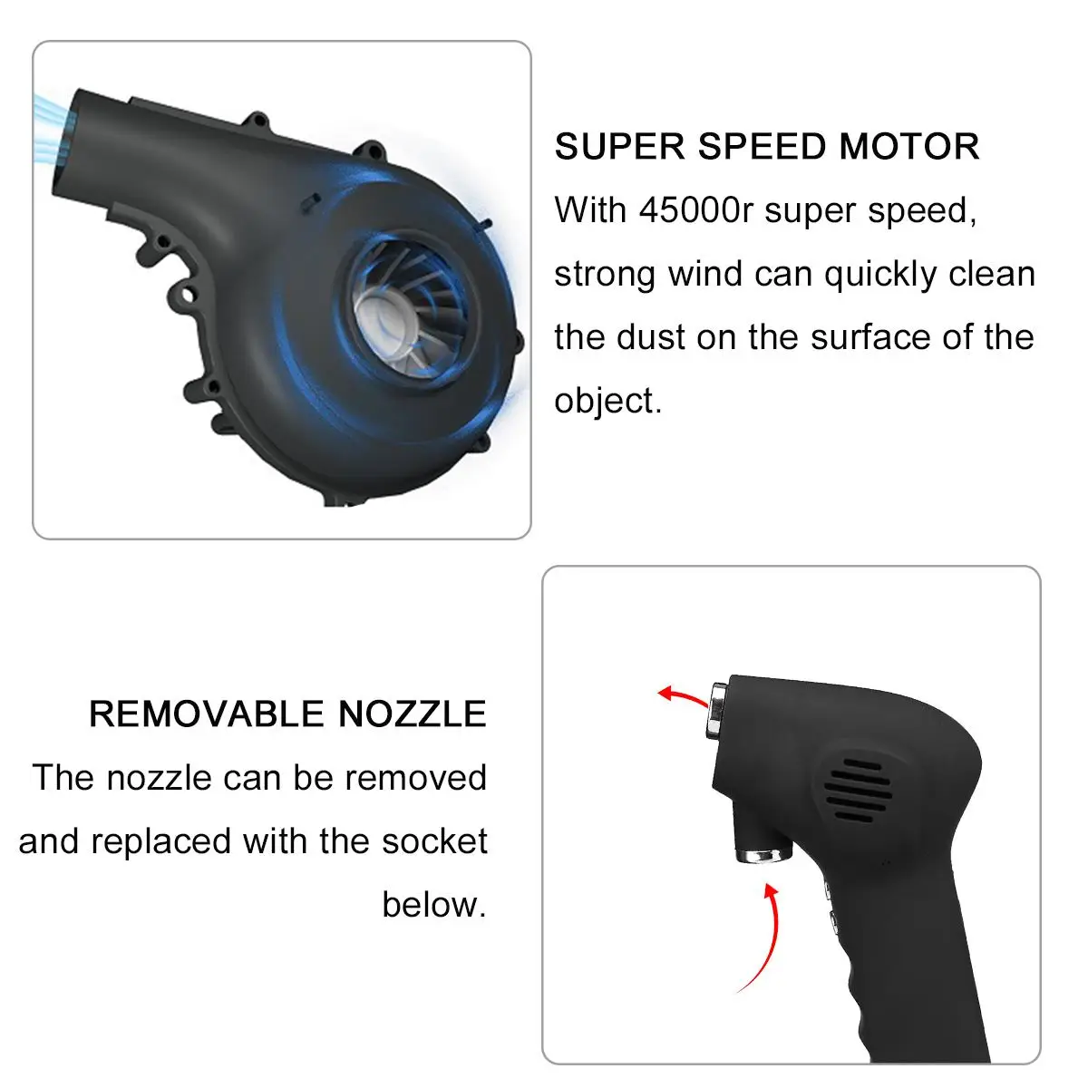 Аккумуляторный Инструмент для чистки компьютера 45000 об/мин | Компьютеры и офис