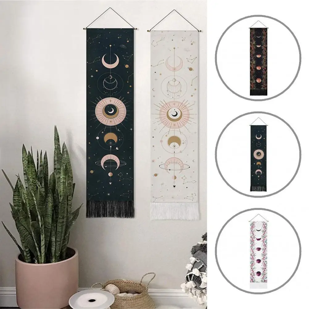 

Wall Hanging Fine Workmanship Moon Phase Wall Hanging Tapestry for Dorm
