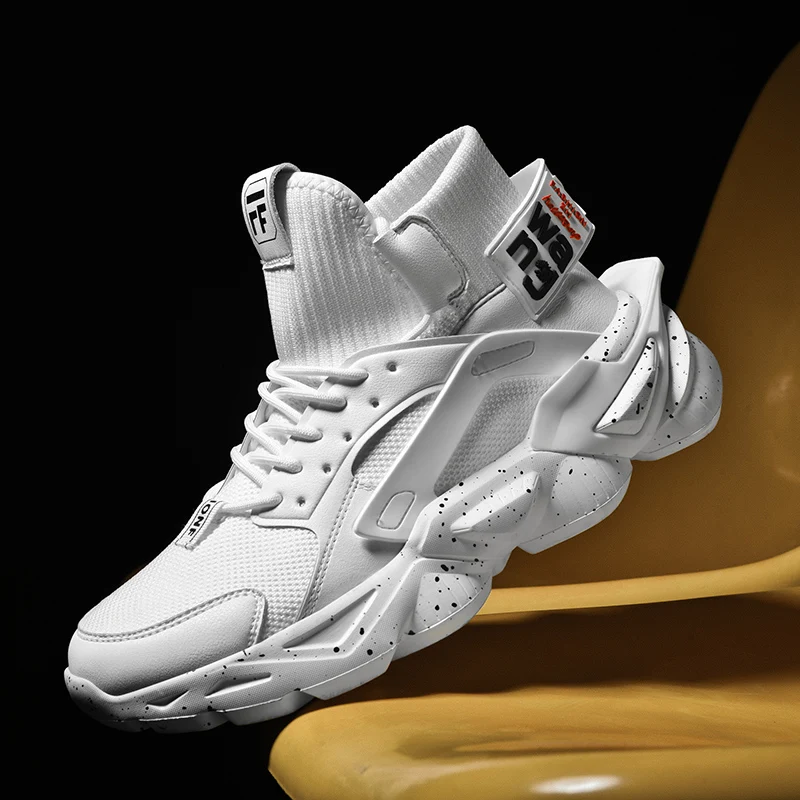 

New Increased Sports Shoes Men's Casual Shoes Thick Soled Men's Sneakers Ins Light Daddy's Shoes Winter Men's Running Shoes